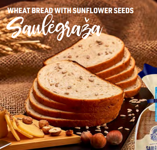 Wheat Bread "Saulegraza" with sunfl.s.