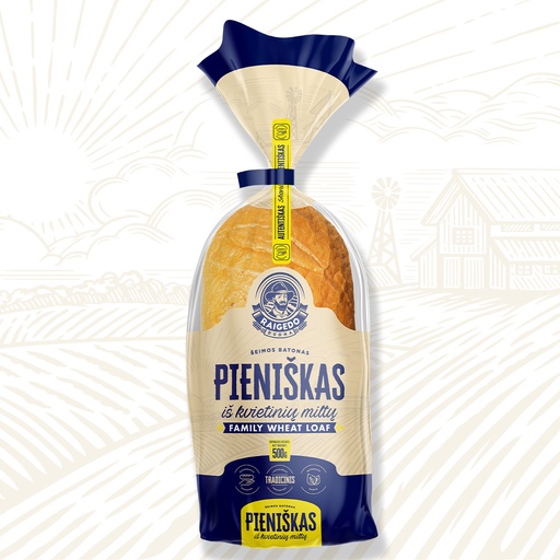 [RDBR002] Family Wheat Loaf "Pieniskas"