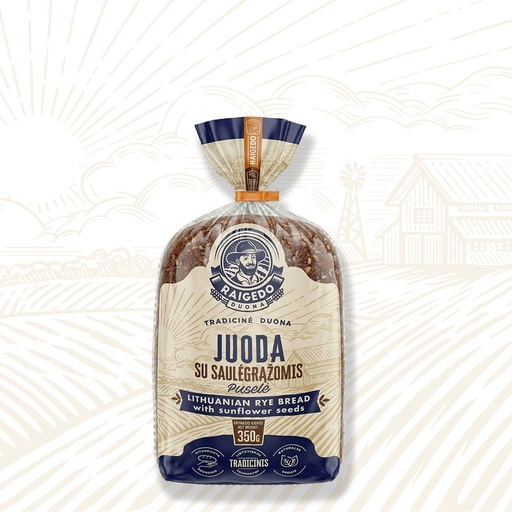[RDBR015] Rye Bread "Juoda Pusele" with sunfl.s.